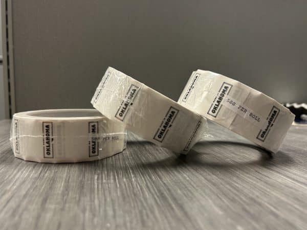 Clear Stickers with Logo (Roll of 500)